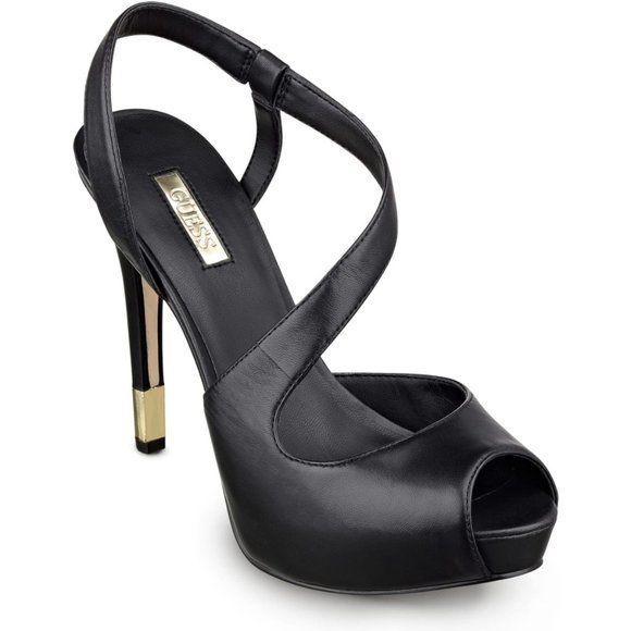 GUESS HILARIE PLATFORM PUMPS - Picture 1 of 7